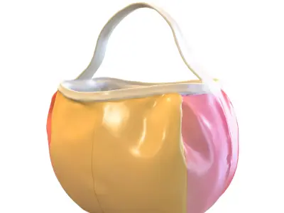 Pack 10 bags Low-poly 3D model