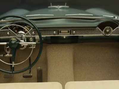 Classic Custom 50s Car 3D model