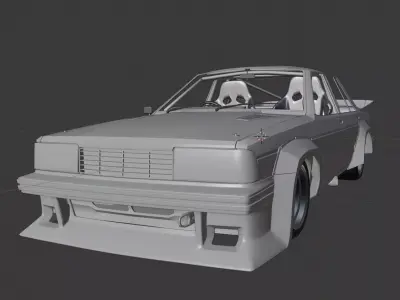 80sATCC Nissan Bluebird 3D model