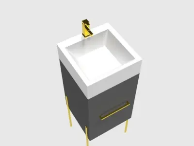 Premium Sink 3D model By Iammdshanto Free 3D model