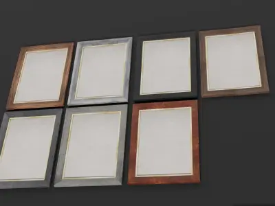 Photo Frames Pack 3D model
