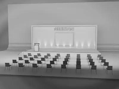 Event Exhibition Setup a333  3D model