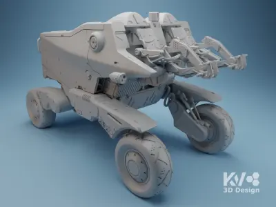 KV-Death Stranding-Pickup Off-Roader 3D print model