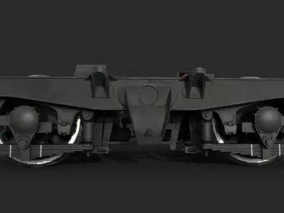 VL80 - Trolley For Locomotive Low-poly 3D model