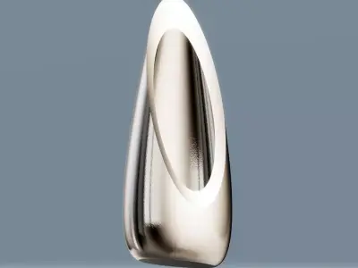 Modern Slanted Vase 3D print model