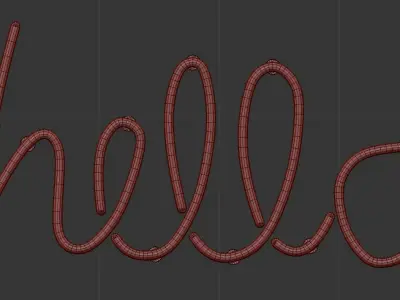 Neon Set 13 3D model