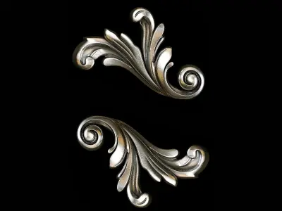 Classic carved 073 3D model