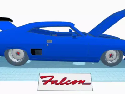 73 Falcon Left Hand Drive version 3D print model