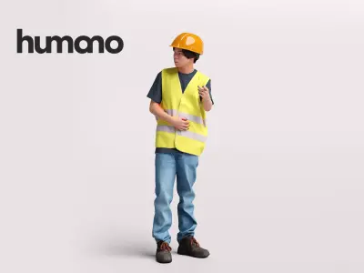 Humano Man Warehouse Worker Engineer -2506-041-5103 3D model