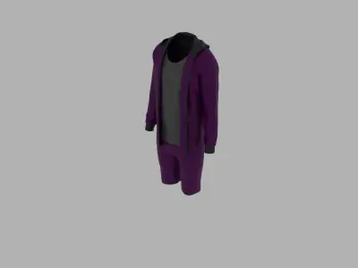 Sport Suit Low-poly 3D model