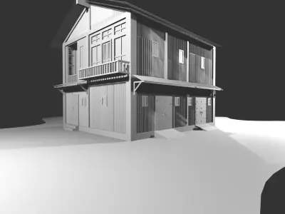 3D old house 3D model
