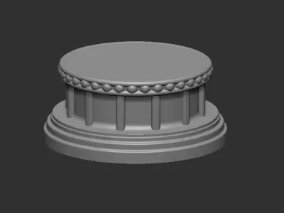 Decorative Base Stand for statues and figurines 3D print model