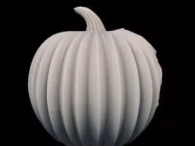 Scary Halloween Pumpkin Face 3D print model