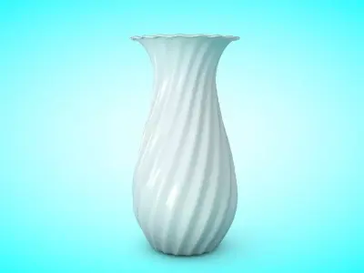 Vase 1 toilet brush Low-poly 3D model