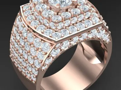 Luxury Men Rings Designs 5MR057 3D print model