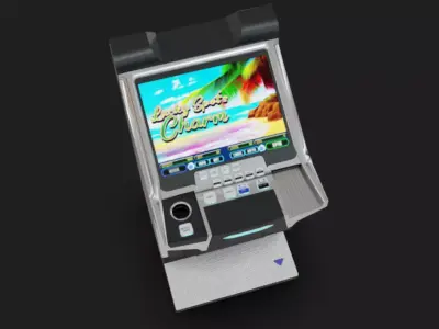 Slot Machine 05 Low-poly 3D model