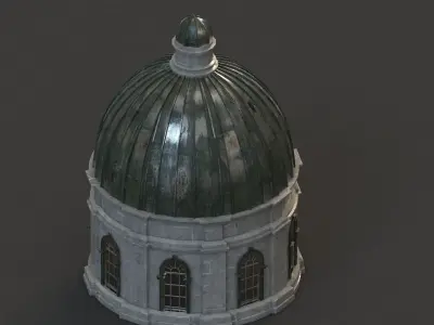 dome 02 Low-poly 3D model