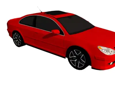 PEUGEOT 607 SRI COUPE 3 0 AUT 2010 Low-poly 3D model