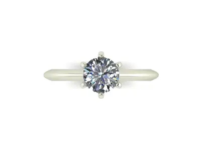 Solitaire Diamond Fashion Ring R12 3D print model