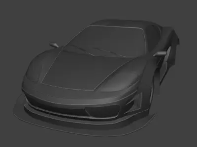 Lamborghini 3D Car Body Kit  game ready 3D Print-Optimized 3D print model