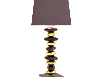 Lamp gold table Free 3D model