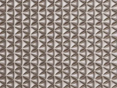 Clean Golden Sci-fi Ribbed Wall PBR Seamless Texture