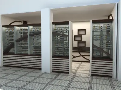 jeweler interior design of jewelry store 3D model