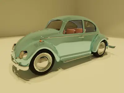 VW Beetle 1951 3D model