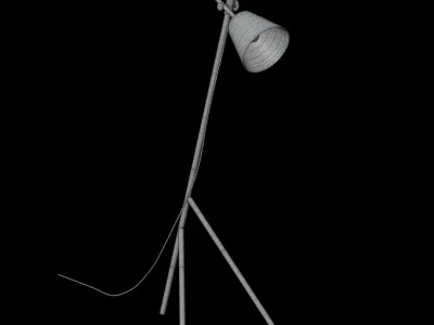 Tripod Floor Lamp Artisan Insert Lamp 3D model