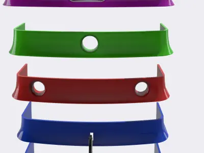 Fox Body STANG Front Drag Spoiler 5 versions 3D print model