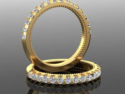 Band Ring 3D print model 117