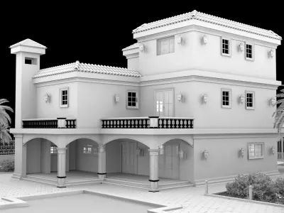 House villa 3D model