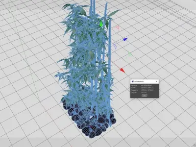 Bamboo plant 3D model