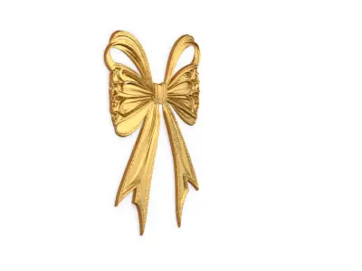 Classic Bow Set  Ornament Element Onlay carved 52 3D model