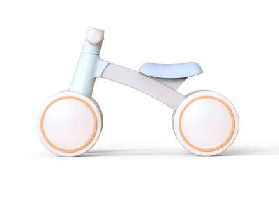 Baby Balance Bike Low-poly 3D model