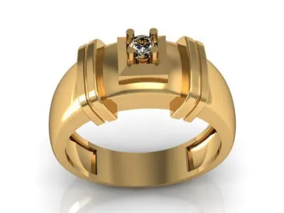 man ring 3D print model 19