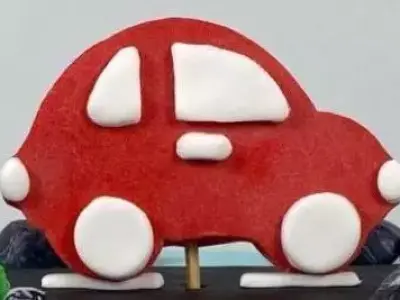 STL cars car cake topper 3D print model