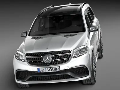 Mercedes-Benz GLS63 AMG 2017 3D model