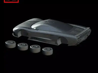 Saleen S7 Twin Turbo 2005 3D print model