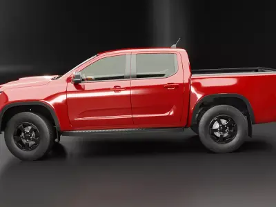 Generic Modern Pickup Truck 3D model