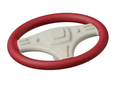 Auto Car Steering Wheel Toy 3D model