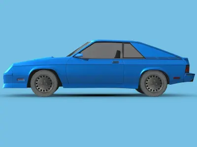 Dodge Charger L-body 1987 Low-poly 3D model
