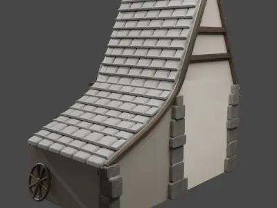 Blacksmith house Cottage Style 3D model