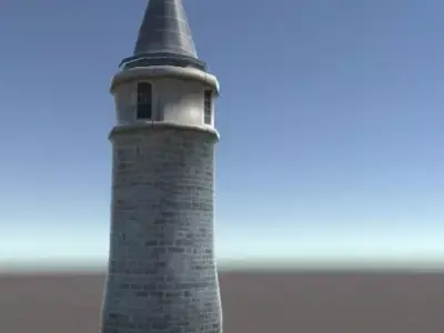 Tower turkish Low-poly 3D model