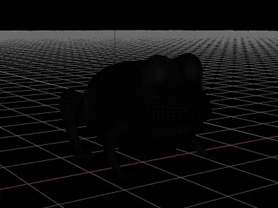 Stylized Frog 3D model