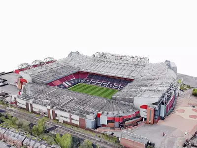 Old Trafford Stadium - Manchester United Low-poly 3D model