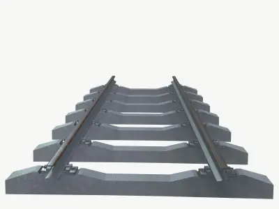 Railway Track 3D model