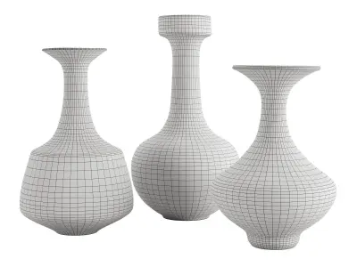Ceramic vase by Yasuko Ozeki 3D model