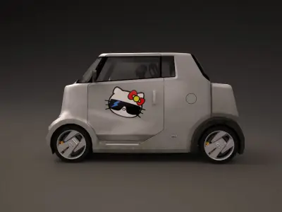 Car - 2007 Toyota Hi-CT Low-poly 3D model