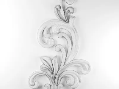 Baroque Ornament 3D model
